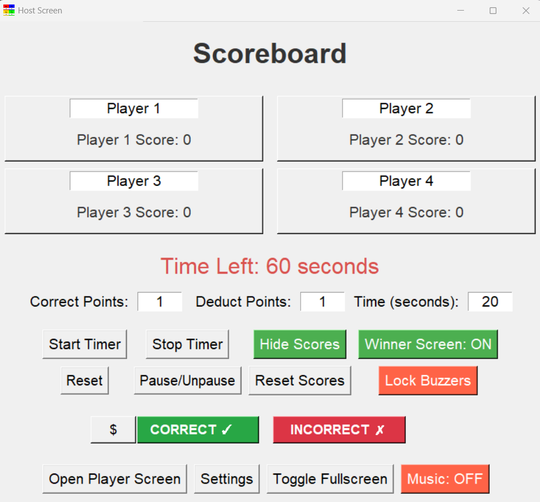 wired buzzer game systems